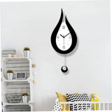 Wall Battery Operated Silent Non-Ticking Walls,Water Droplet Design Acrylic Swing Wall V1192-AZ-W-14597