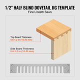 Dovetail Jig, 310 mm Width, Dove Tailing Router Jigs with 4 Router Bits & 6 Templates, Precise V952-YWJJ12INCHDSUNWMXV0
