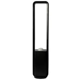 Black Bladeless Fan with Air Purifier, Oscillating, LED Display, Remote Control, 12 Speeds, 3 Modes V178-68980