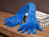 Blue Hand Shape Plush Pillows Long Strip Palm Cushion for Home Travel and Camping Sofa Pillows V1294-YM0714-10331586