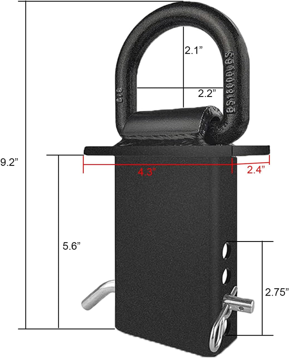 4Pcs 12000lbs Heavy Duty Removable D Ring Stake Pocket tie Down for ...