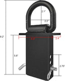 4Pcs 12000lbs Heavy Duty Removable D Ring Stake Pocket tie Down for Utility Trailers and Flatbeds V1258-DP02-F-455