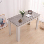 Dining Table Rectangular Wooden 120M-Grey&White V264-DNT-409C-LGR-12M-1