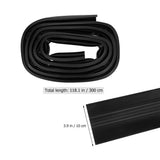Extra Thick Black Garage Door Bottom Seal for Weatherproofing, Insulation, Noise Reduction, and V1369-AZ3-W-21684