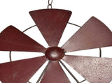 Hanging Welcome Windmill w Bell Butterflies 88cm V637-06986WEL