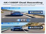 12" Black Rear View Mirror Dash Cam with 4K Front and 1080P Rear, GPS, WiFi6 V178-59107