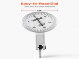 Dial Test Indicator with Universal Magnetic Base and Storage Case, 0.01 mm Accuracy, 0-0.76 mm V952-NJCLGJGGBFBWG49MA001V0