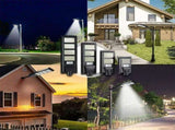 Solar Street LED Light with Radar Sensor, Black, 480W, Remote Control, Outdoor Flood Wall Lamp V178-59195