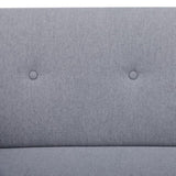 Picasso 2 Seater Fabric Sofa Lounge Couch Light Grey V315-VOL-PICA-03