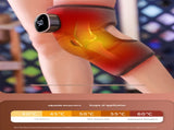 Grey Wireless Heated Knee Massager Brace - Rechargeable Vibration & Heat Therapy for Joint Pain V888-ELOSUNG32326