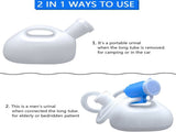Urinals Men, Male Urinals with Lid Spill Proof Reusable, Portable Urine Bottle Pee Container Cup V1189-LWWAL-20260325-00687