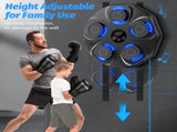 Smart Music Boxing Machine with LED Lights & Bluetooth Wall-Mounted Interactive Punch Trainer, 9 V1107-CS-YYQJQB