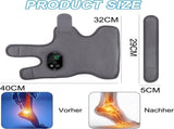 Foot Massager with Heat and Vibration Cordless Rechargeable Compression Wrap Grey V1188-MS-708-010