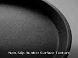 14-Inch Round Non-Slip Serving Tray Set 4Pack Rubber Surface Drink & Meal Carrier for Home, Caf & V1258-DP02-C-2108