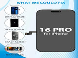 iPhone 16 Pro Screen Replacement, 6.3 Inch Incell LCD Display Touch Screen Digitizer, Comes with V1293-0143877452722