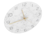 Simple Marble Wall Clock Fashion Cracked Acrylic Material UV Printing Clock Living Room Decoration V1294-YM0710-3115210161611