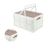 Camp Box Outdoor Camping Portable Storage Box with Handle Removable Foldable Camping Portable Wooden V1294-YM0706-3117230134011