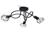 3 Heads Pendant Light Hollow Iron Ceiling Lamp Base for Bedroom Dining Room Living Room for E14 Bulb V1294-YM0523-3119210252211
