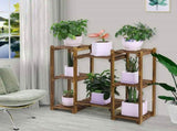 Detachable Diy Wood Plant Stand Pots Organizer Rack Multifunctional Shelf Decor V767-ZJJ242-AU