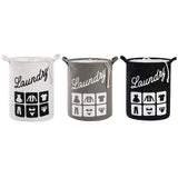 Foldable Fabric Laundry Basket Cotton Laundry Large Bag Collapsible Storage Basket V1294-YM0717-10134599