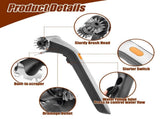 Electric Steam Grill Brush with Stainless Steel Bristles & 3000mAh Rechargeable Battery Powerful V1107-CS-DDZQSKS