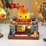 Christmas Light-Up Musical Rotating Ornament Resin & Plastic, Warm Glow with Rotation & Music, V1232-XZYYH-SD-003