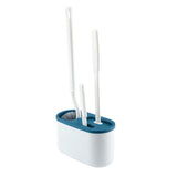 4 Pieces Toilet Bowl Brush Set Punch Free Wall Mounted Toilet Brush Holder with 3 Brush for Bathroom V1294-YM0703-3117230080911