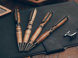 Pen Sets for Wood 7mm Slim Pen Turning Set with Refill Lathe Accessories for Making Office Classroom V1370-AZ4-10240