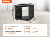 12U AV Rack Stand, 136.08kg Capacity, Network Stereo Recording Studio Rack with Lockable Caster V952-LYSJJ12U18YCOJ5U1V0
