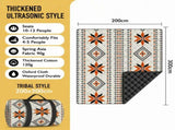 200 x 300 CM Extra Large Thick Waterproof Ultrasonic Picnic Blanket - Diamond Shaped Ethnic Pattern V888-ELOSUNG55275-2