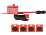 Furniture Mover Lifter Easy Slides Heavy Duty Transport Lifting Roller Tool with Ripping Bar V1294-YM0901-3117200157311