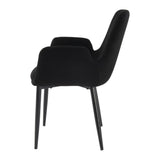Charcoal Embrace Boucle teddy Sherpa Fabric Armchair Set V264-DNC-420V-CHL-02-1