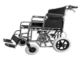 Wheelchair Steel Transport Chair Foldable Wheelchair 24-In W Seat 300lbs V952-FWYSLYTGHX24GCRZ7V0
