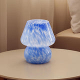 Blue Spot Hand Blown Mushroom Table Lamp - Compact Nordic Bedside Desk Light with Artistic V888-ELOSUNG55401