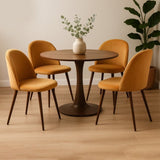 Levede 4x Dining Chairs Seat French Mustard CH1037-2-MUX2