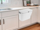 White PP ABS Automatic Trash Bin for Home Use Easy Lid Open Pull and Lift V1192-AZ-W-32902