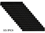 Non Slip Stair Treads 15 Pack Self Adhesive Carpet Mats for Wooden Steps Pet Safe Washable Indoor V1366-AZ2-W-24625