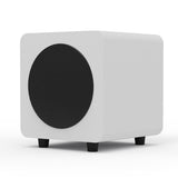 Kanto SUB6 200W 6" Sealed Powered Subwoofer, Matte White V398-KO-SUB6VMW-I