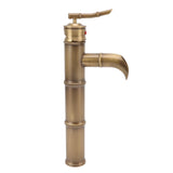 All Copper Antique Faucet 3 Sections Bamboo Joint Single Hole Basin Tap Bevel Mouth Toilet Cold Hot V1294-YM0626-3112220094011