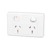 2000-2025/15-WE- Switched Socket Twin 15A 250V V1202-V1-CLI202515WE