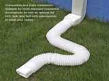 2 Pack Rain Gutter Downspout Extensions, Flexible Downspout Extender with 58"68" Extendable Pipes V1259-DP01-A-3409