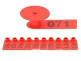 Numbered Ear Tag Marks Labels for Sheep Goats Farm Animal Livestock Feeding SuppliesRed V1294-YM0901-3111200210913