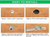 5 Pack Cabinet Locks With Keys, Keyed Alike RV Storage Door Camper Toolbox Cam Locks, 1 in V1237-MS-724-081