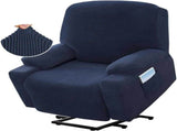 Recliner Slipcover with Side Pocket, High Stretch Soft Jacquard Fitted Cover for Standard Power Lift V1189-LC-RY-00194