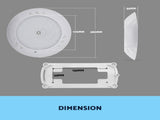 Resin Filled Swimming Pool LED Light 12V 55W RGB Remote Control Memory Function V201-W12466569