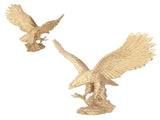 Majestic Eagle Statue Eagle Sculpture Tall Eagle On Rocks Statue Resin Ornament for TV Wine V1294-YM0901-3115230086911