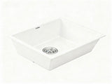 Cefito Kitchen Sink 55x45cm Granite Stone Sink Single Bowl White SINK-STONE-A-5545-WH