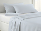 1000 Thread Count Cotton Rich Double Bed Sheet Set 4 Piece, Soft Feel Microfibre Blend, Solid C CVC-10DBL-PBU