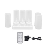 Reusable LED Candle Light Flameless Tea Light Electric Fake Candle for Wedding Party Table Dining V1294-YM0715-3115210269014