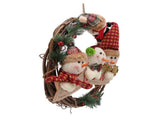 Christmas Wreath Fadeless Durable Joyful Vibes Rich Bright Colors Grapevine Wreath for Door Window V1294-YM0512-3115220135111